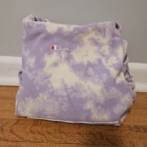 Champion Purple Tie-Dye Hoodie